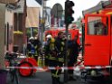 Kellerbrand mit Menschenrettung Koeln Brueck Hovenstr Olpenerstr P058